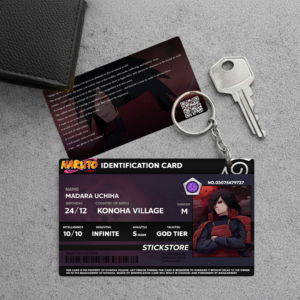 High Quality Waterproof Madara Uchiha Pvc Key Chain