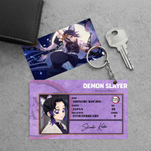 High Quality Waterproof Demon Slayer Shinobu Kocho Pvc Key Chain