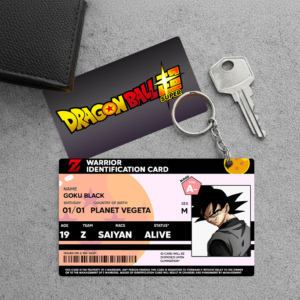 High Quality Waterproof DRAGON BALL Z Goku Black Pvc Key Chain