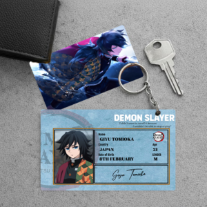 High Quality Waterproof Demon Slayer Tomioka Giyu Pvc Key Chain