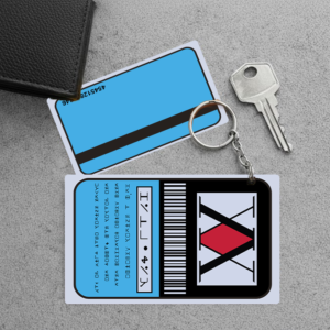 Hunter x Hunter Blue License CARD Pvc Key Chain