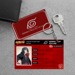 High Quality Waterproof Itachi Uchiha PVC Key Chain