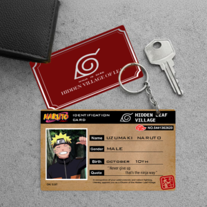 High Quality Waterproof Uzumaki Naruto Shippuden Pvc Key Chain