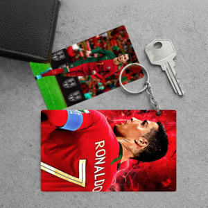 High Quality Waterproof Footballer Cristiano Ronaldo Pvc Key Chain