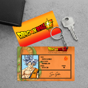 High Quality Waterproof Dragon Ball Super Son Goku Ultra Instinct Pvc Key Chain