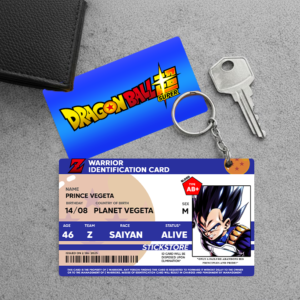 High Quality Waterproof DRAGON BALL Z Vegeta PVC Key Chain
